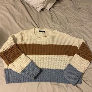 Small knit striped sweater